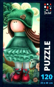 пазли 120 елементів лялька з конем dt100-03