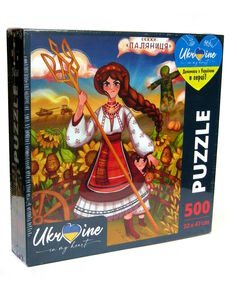 пазли 500 елементів україночка з тризубом dt500-08