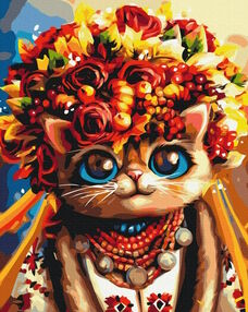 Розпис по номерах 40х50 BS53335 Осіння киця brushme Брашми