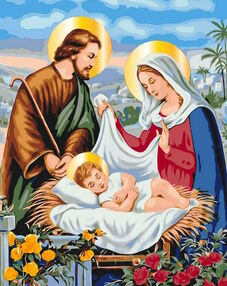 Розпис по номерах 40х50 BS53395 Свята родина brushme Брашми