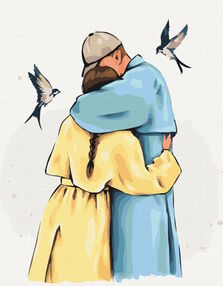 Розпис по номерах 40х50 BS53453 Міцні обійми brushme Брашми