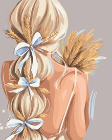 Розпис по номерах 40х50 10389-NN Польова Дівчина "Art Craft" арт крафт