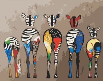 Розпис по номерах 40х50 11602-АС Життя, як веселка "Art Craft" арт крафт