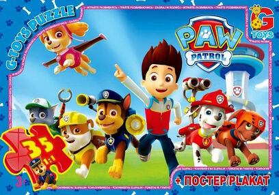 Пазли G-Toys 35 елементів midi щенячий патруль rw0812
