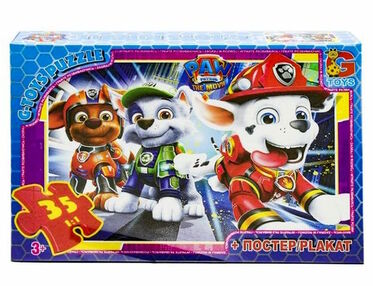 пазли 35 елементів midi rw0865 щенячий патруль "G-Toys"