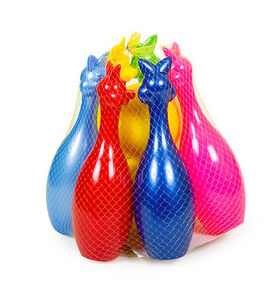 іграшка кеглі  артикул 023   зайці 6 кеглів 1 шар боулінг іграшка кеглі  артикул 023   зайці 6 кеглів 1 шар боулінг