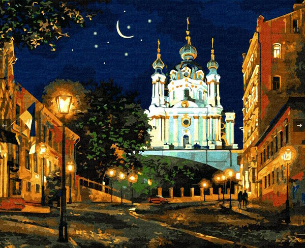 Розпис по номерах 40х50 КНО2160 Вечірній Київ Ідейка Ціна (цена) 169.10грн. | придбати  купити (купить) Розпис по номерах 40х50 КНО2160 Вечірній Київ Ідейка доставка по Украине, купить книгу, детские игрушки, компакт диски 0