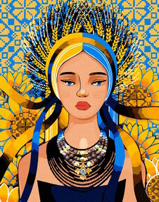 Розпис по номерах 40х50 КНО2605 Сонячна "Ідейка"