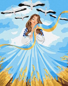 Розпис по номерах Все буде Україна розмір 40х50 артикул КНО2613