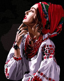 Розпис по номерах 40х50 КНО4962 Квіти-зорі "Ідейка"