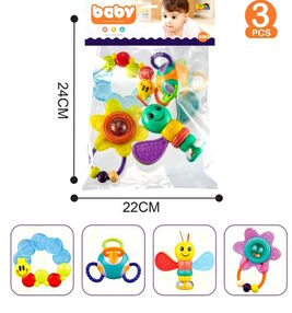 брязкальце прорізувач гризунок 4 штуки в кульку 1113