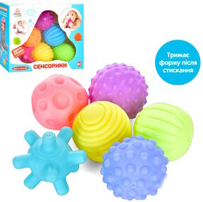 іграшка для купання м'яч 6 штук пискавка 2 види hb 0020 ab