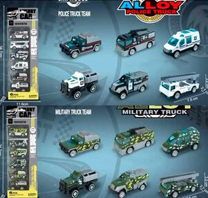 набір машинок металевих 2 види 818-6dc