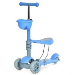 Самокат 3 в 1 3 колеса  JR3-183-BL