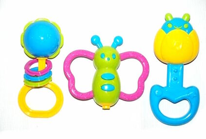 брязкальце 3 штуки метелик жучок квіточка 1838 c1