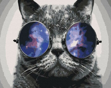 Розпис по номерах 40х50 BS29637 Котик на Маямі brushme Брашми