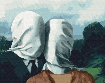 Розпис по номерах 40х50 BS51994 Закохані Рене Магрітт brushme Брашми