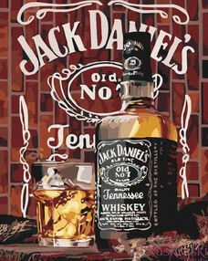 Розпис по номерах 40х50 BS52387 Американський віскі brushme Брашми