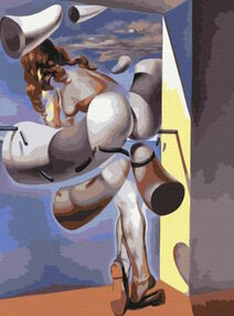 Розпис по номерах 40х50 BS52391 Содомське самовдоволення невинної діви Сальвадор Далі