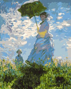 Розпис по номерах 40х50 BS6441 Жінка з парасолькою brushme Брашми