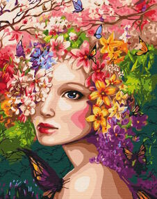 Розпис по номерах 40х50 BS31965 Весняна німфа brushme Брашми