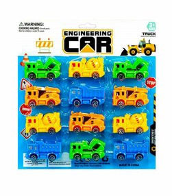 набір машин спецтранспорт 12 штук ma 21-333