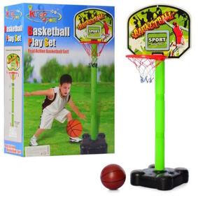 баскетбольне кільце на стійці щит кільце сітка мяч mr 0524