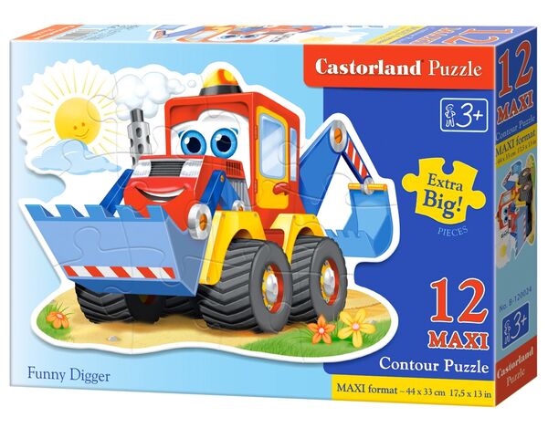 пазли castorland 12 елементів maxi трактор з ковшем 120024 Ціна (цена) 160.40грн. | придбати  купити (купить) пазли castorland 12 елементів maxi трактор з ковшем 120024 доставка по Украине, купить книгу, детские игрушки, компакт диски 0