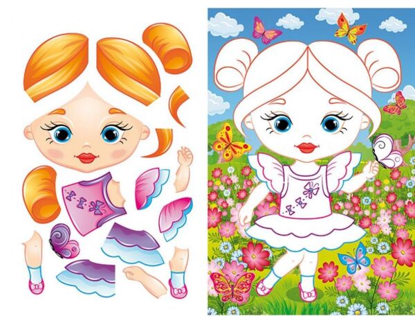 аплікації для малят вікторія дівчинка в кепці Ціна (цена) 13.43грн. | придбати  купити (купить) аплікації для малят вікторія дівчинка в кепці доставка по Украине, купить книгу, детские игрушки, компакт диски 2