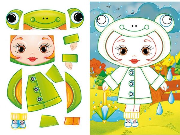 Аплікації для малят євгенія дівчинка з котиком Ціна (цена) 13.43грн. | придбати  купити (купить) Аплікації для малят євгенія дівчинка з котиком доставка по Украине, купить книгу, детские игрушки, компакт диски 1