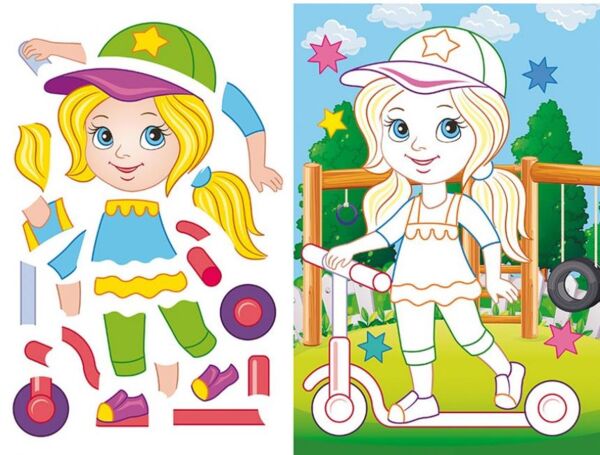 аплікації для малят ізабелла дівчинка з кулькою Ціна (цена) 13.43грн. | придбати  купити (купить) аплікації для малят ізабелла дівчинка з кулькою доставка по Украине, купить книгу, детские игрушки, компакт диски 3