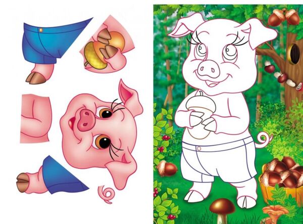 Аплікації для малят корова Ціна (цена) 13.43грн. | придбати  купити (купить) Аплікації для малят корова доставка по Украине, купить книгу, детские игрушки, компакт диски 4