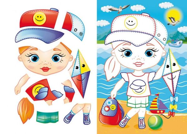 аплікації для малят наталія дівчинка у береті Ціна (цена) 13.43грн. | придбати  купити (купить) аплікації для малят наталія дівчинка у береті доставка по Украине, купить книгу, детские игрушки, компакт диски 2