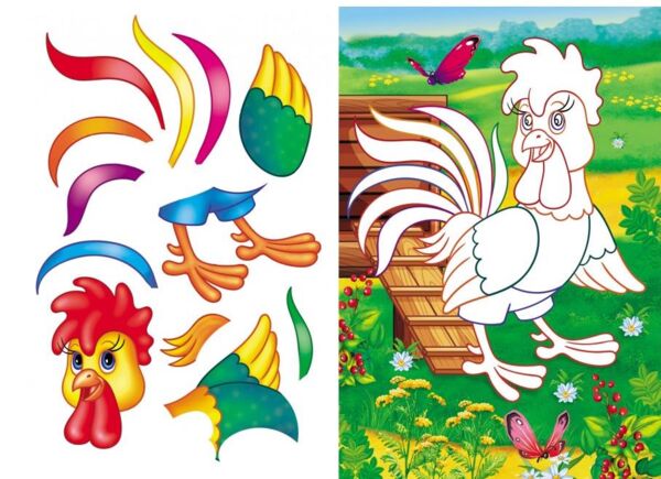 Аплікації для малят півник Ціна (цена) 13.43грн. | придбати  купити (купить) Аплікації для малят півник доставка по Украине, купить книгу, детские игрушки, компакт диски 1