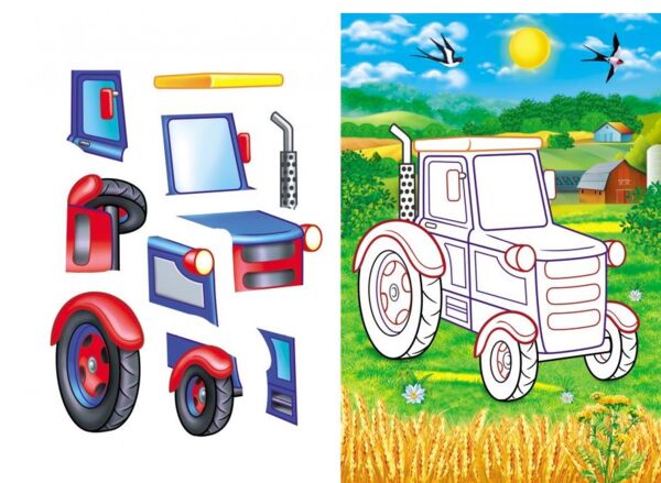 Аплікації для малят трактор Ціна (цена) 13.43грн. | придбати  купити (купить) Аплікації для малят трактор доставка по Украине, купить книгу, детские игрушки, компакт диски 2