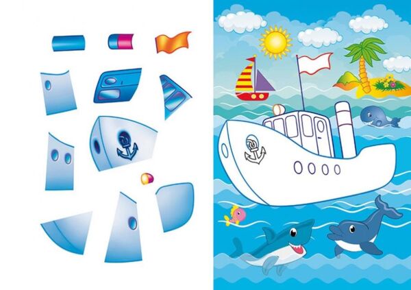 Аплікації для малят транспорт червона машина Ціна (цена) 13.43грн. | придбати  купити (купить) Аплікації для малят транспорт червона машина доставка по Украине, купить книгу, детские игрушки, компакт диски 2