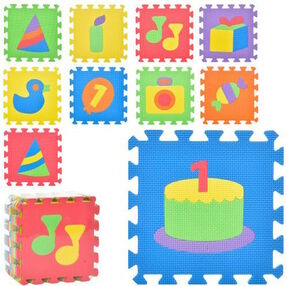 килимок мозаїка дитячий 10 деталей m 0385 eva