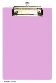 планшет а5 з притиском та підвісом пластик E30157 колір в асортименті