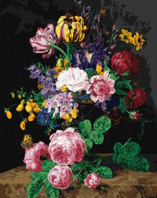 Розпис по номерах 40х50 КНО2048 Квітковий аромат "Ідейка"