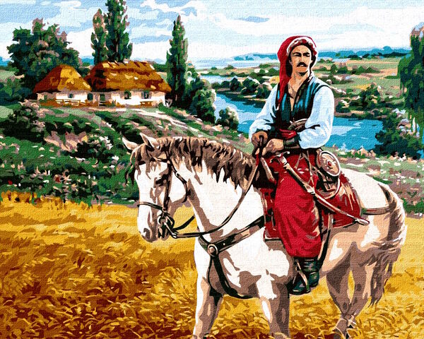 Розпис по номерах 40х50 КНО4971 Козак Ідейка Ціна (цена) 133.70грн. | придбати  купити (купить) Розпис по номерах 40х50 КНО4971 Козак Ідейка доставка по Украине, купить книгу, детские игрушки, компакт диски 0