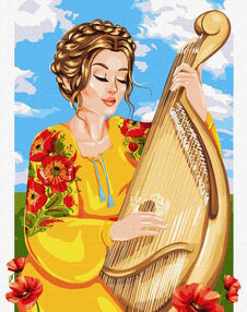 Розпис по номерах 40х50 КНО4981 Грай моя бандуро "Ідейка"