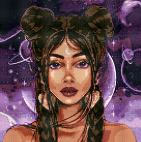 Алмазна мозаїка 40х40 АМО7496 Космічний погляд "Ідейка"