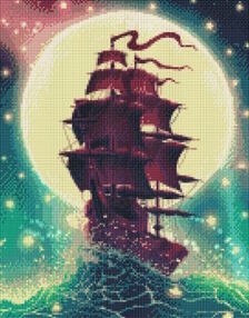 Алмазна мозаїка 40х50 АМО7153 Крізь хвилі "Ідейка"