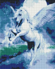 Алмазна мозаїка 40х50 АМО7485 Казковий пегас "Ідейка"