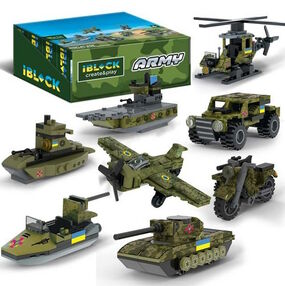 Конструктор IBLOCK Армія 30-90 деталей в асортименті PL-921-424