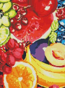 Алмазна мозаїка 30х40 АМО7081 Солодкі фрукти "Ідейка"