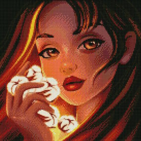 Алмазна мозаїка 40х40 АМО7471 Чарівна бавовна "Ідейка"