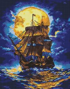 Алмазна мозаїка 40х50 AMO8246 Там, де небо зустрічає море "Ідейка"