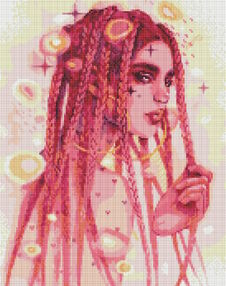 Алмазна мозаїка 40х50 АМО7495 Дивовижна незнайомка "Ідейка"