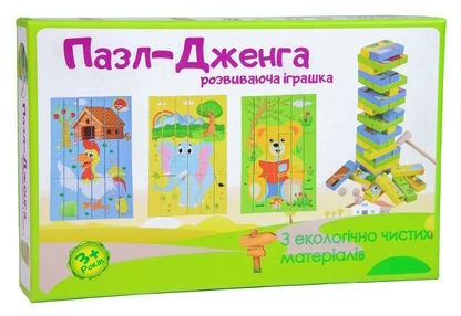 гра деревяна пазл - дженга 30979